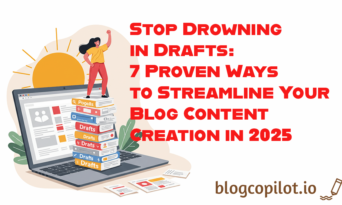 Stop Drowning in Drafts: 7 Proven Ways to Streamline Your Blog Content Creation in 2025