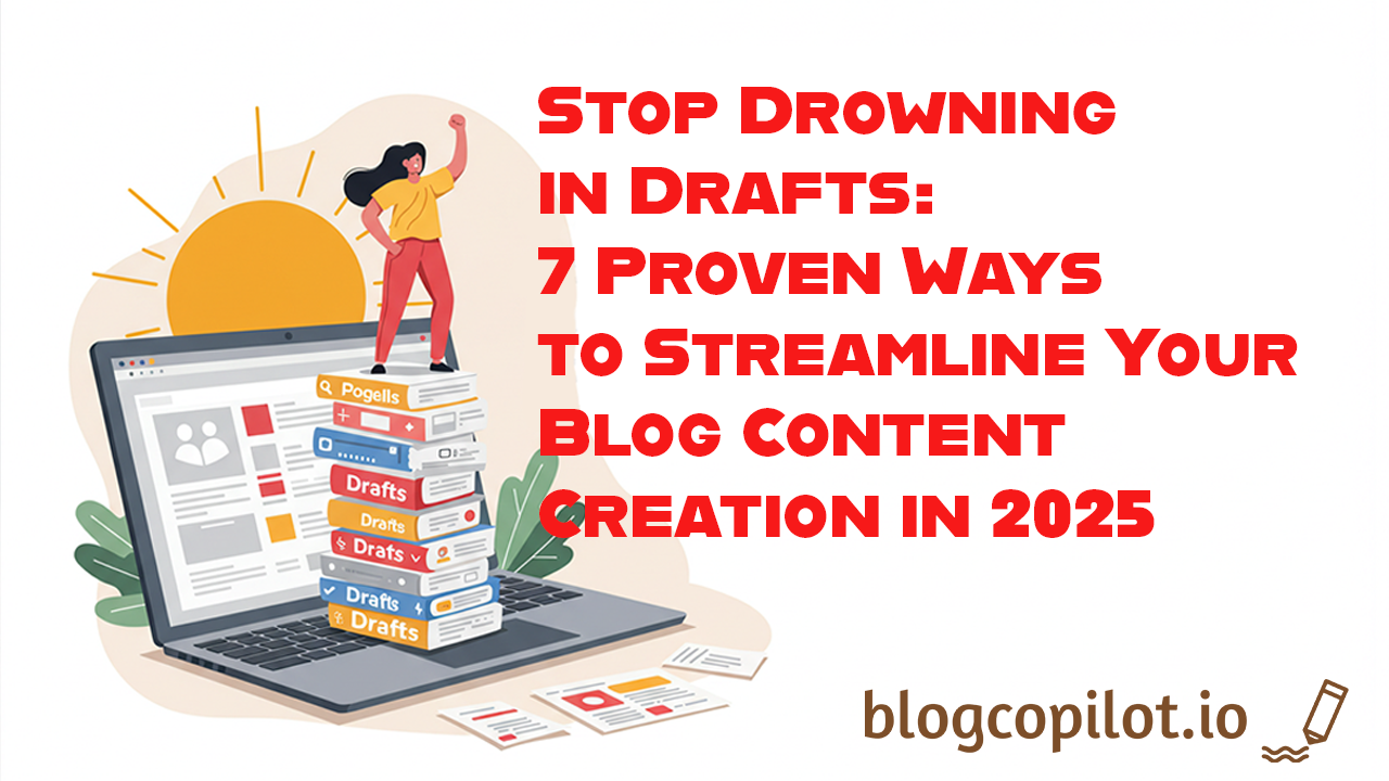 Stop Drowning in Drafts: 7 Proven Ways to Streamline Your Blog Content Creation in 2025